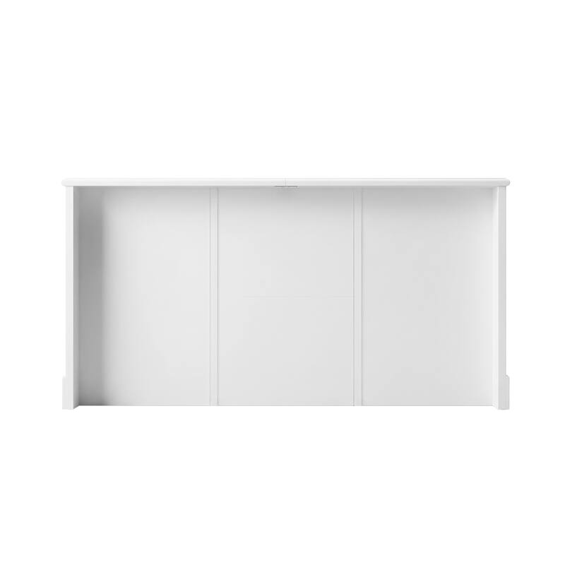 Bookshelves Buffet Sideboard Cabinet with Glass Doors 78.7" Large Storage Cabinet Kitchen Dining Room Storage Console