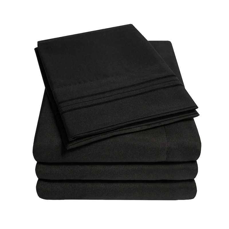 Soft Microfiber 5-piece Split King Bed Sheet Set