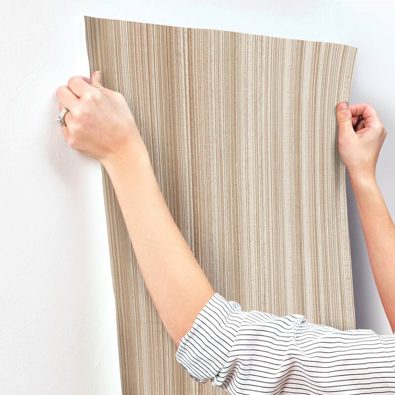 A-Street Prints Elan Blush Ombre Stripe Wallpaper