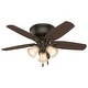 preview thumbnail 2 of 17, Hunter 42" Builder Low Profile Ceiling Fan with 3-Light LED Light Kit and Pull Chain