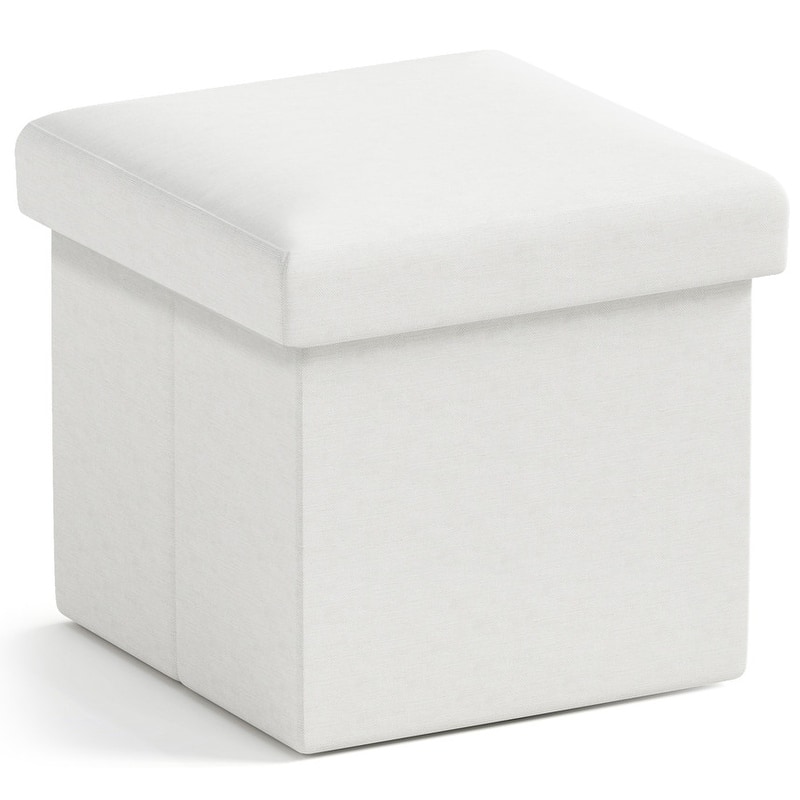 Small Foldable Square Storage Ottoman Cube