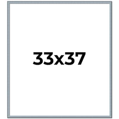 33x37 Frame Rustic Sky Blue Solid Wood Picture Frame | 0.75 Inch