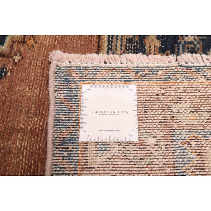 ECARPETGALLERY Hand-knotted Antalya Vintage Brown Wool Rug - 4'2 x 6'8