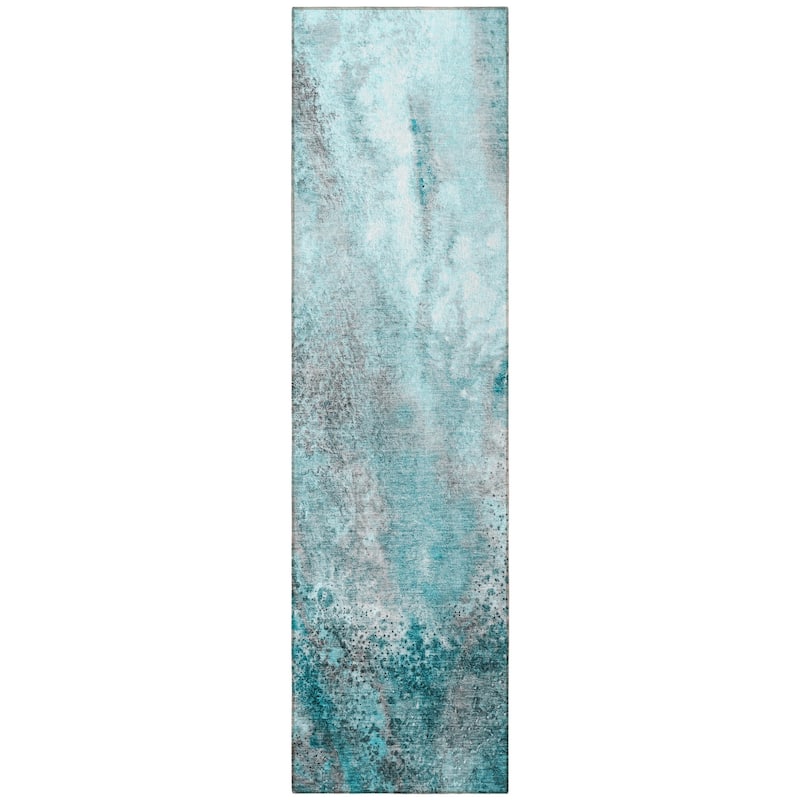 Lalu Modern Art-Inspired Weather Resistant Modern Chic Outdoor Rug