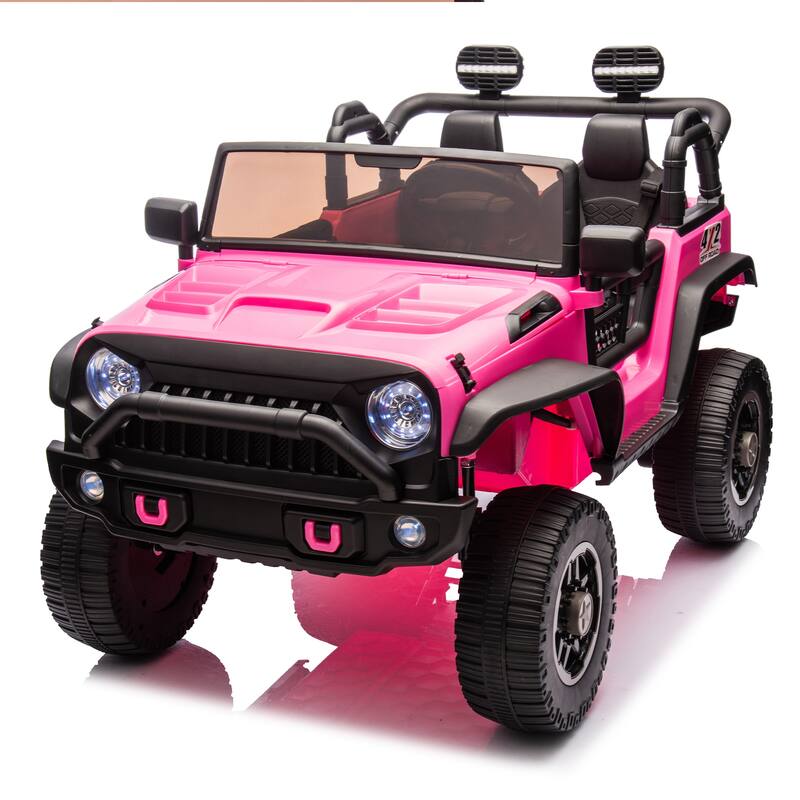 24V Ride-On Truck for Kids with Dual 200W Motors, Remote Control, Bluetooth & LED Lights