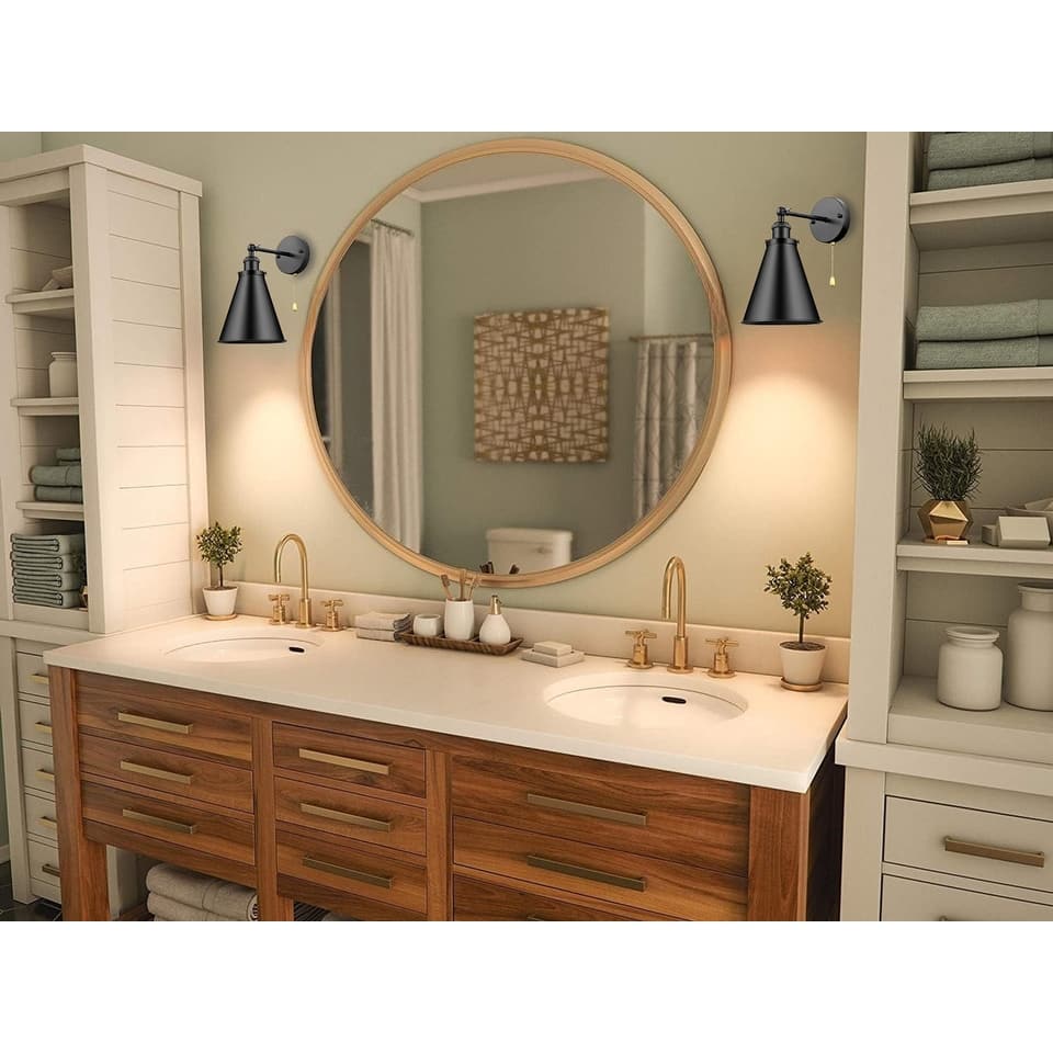 Farmhouse wall sconce black wall lighting metal lights bedroom wall