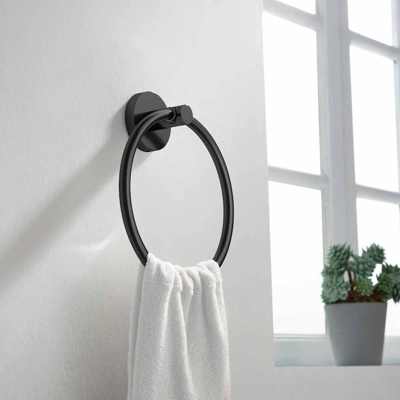 Circular Bathroom Towel Ring - N/A