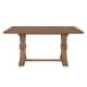 preview thumbnail 7 of 33, Christopher Knight Home - Rustic Extendable Dining Table with Rubberwood X-Frame Base and Extension Leaf
