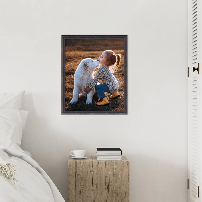 Dark Bronze Scoop Framed Picture Frame, Photo Frame