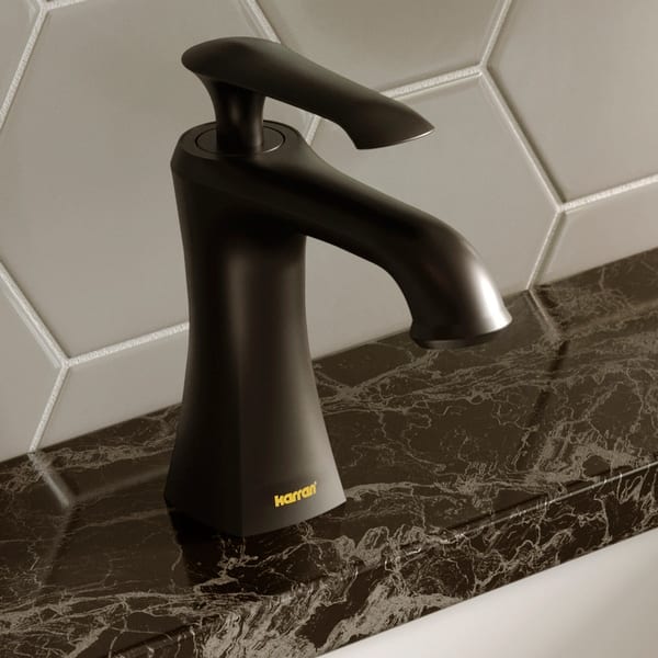 slide 2 of 34, Karran Woodburn Single Hole Single Handle Bathroom Faucet with Matching Pop-Up Drain