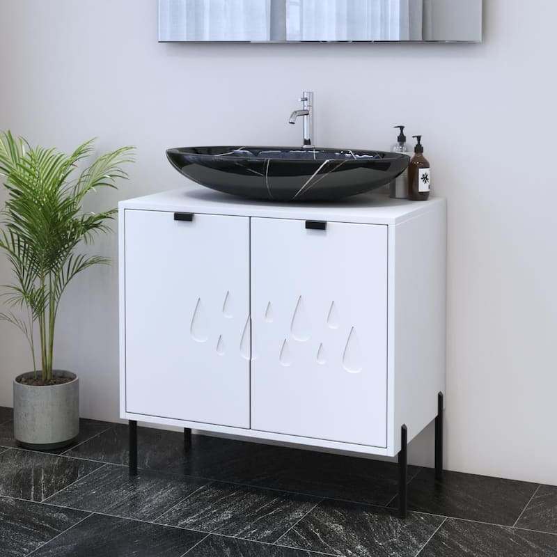 Teardrop 2D 80 Floating Bathroom Vanity (32" Width)