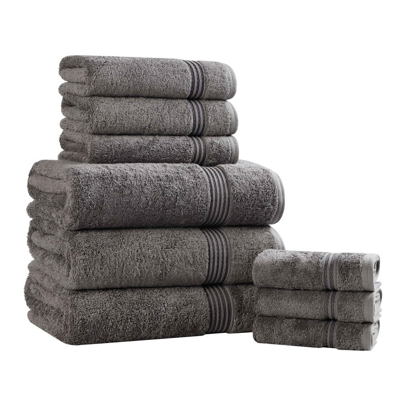 Superior Heritage Egyptian Cotton Absorbent 9-Piece Towel Set