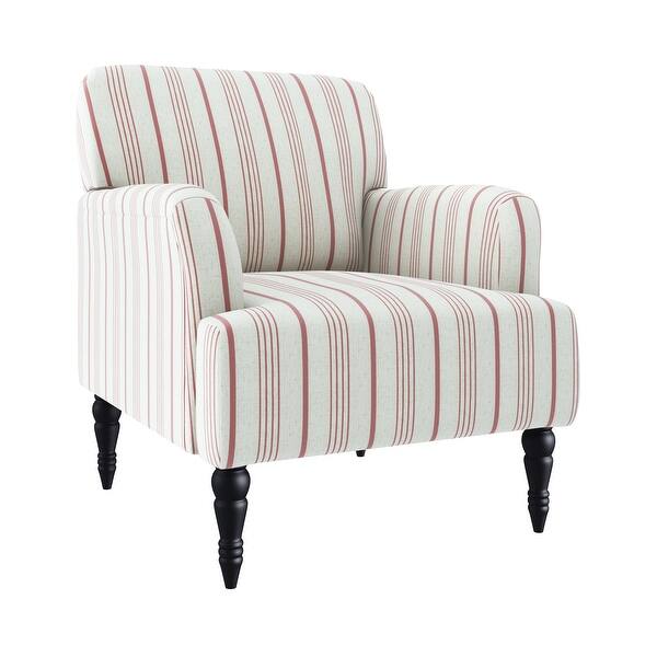 The Gray Barn Desden Red Stripe Arm Chair - On Sale - Overstock - 32854548