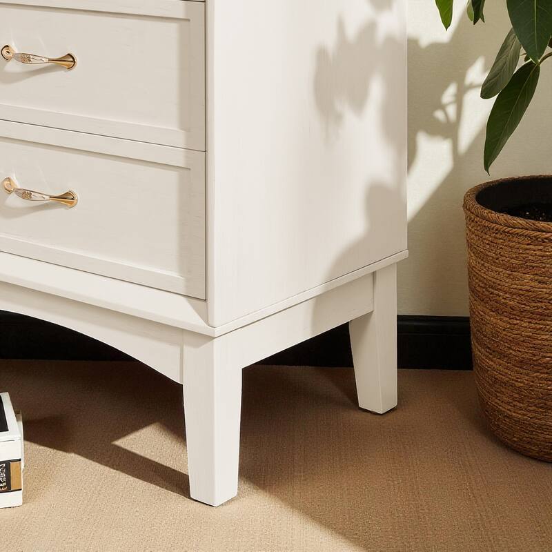 53.5" Tall Mid-Century Modern Storage Cabinet with Doors and Drawers, Retro Buffet Pantry Cabinet