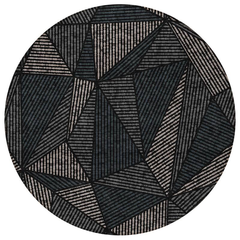 HomeRoots Geometric Transitional Rectangle Outdoor Rug