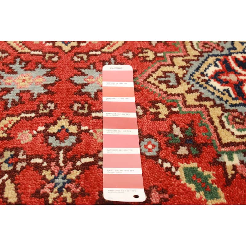 ECARPETGALLERY Hand-knotted Serapi Heritage Red Wool Rug - 2'6 x 21'11