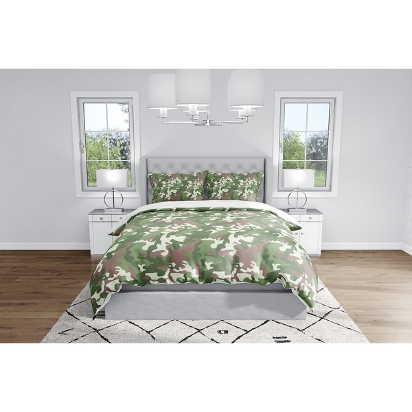 CAMO FLOW GREEN BROWN Duvet Cover By Kavka Designs. Opens flyout.