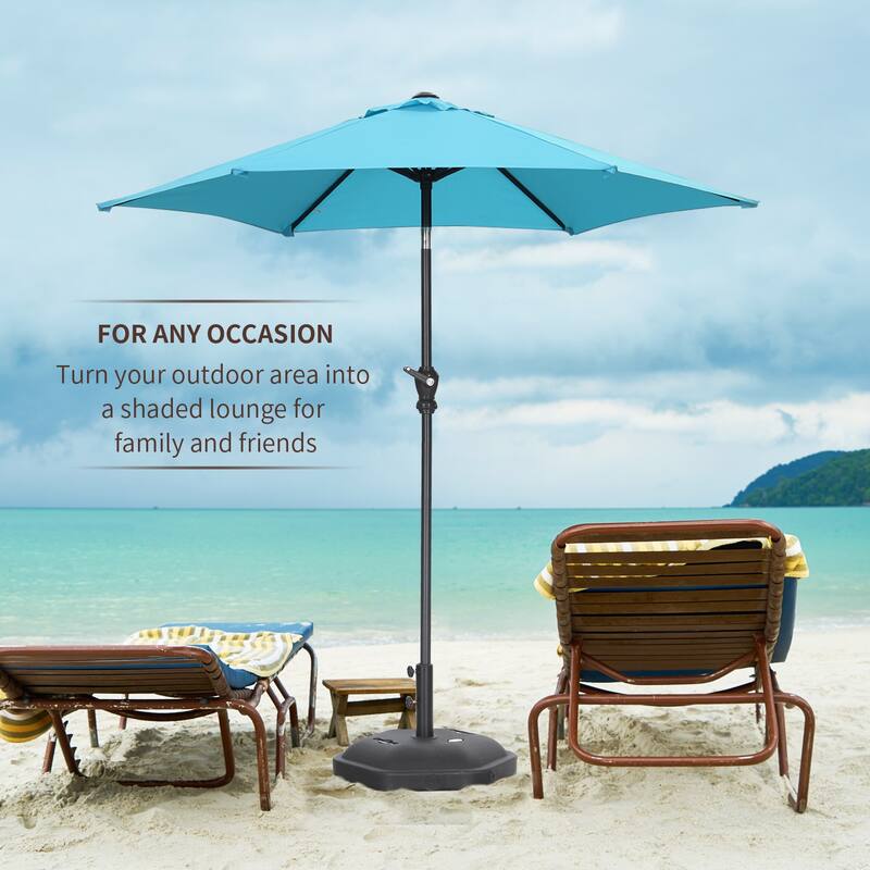 Ainfox 7.5ft Outdoor Patio Umbrella Without Base - Blue