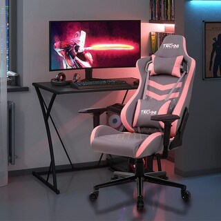 Topcraft Ergonomic High Back Racer Style PC Gaming Chair - Bed Bath ...