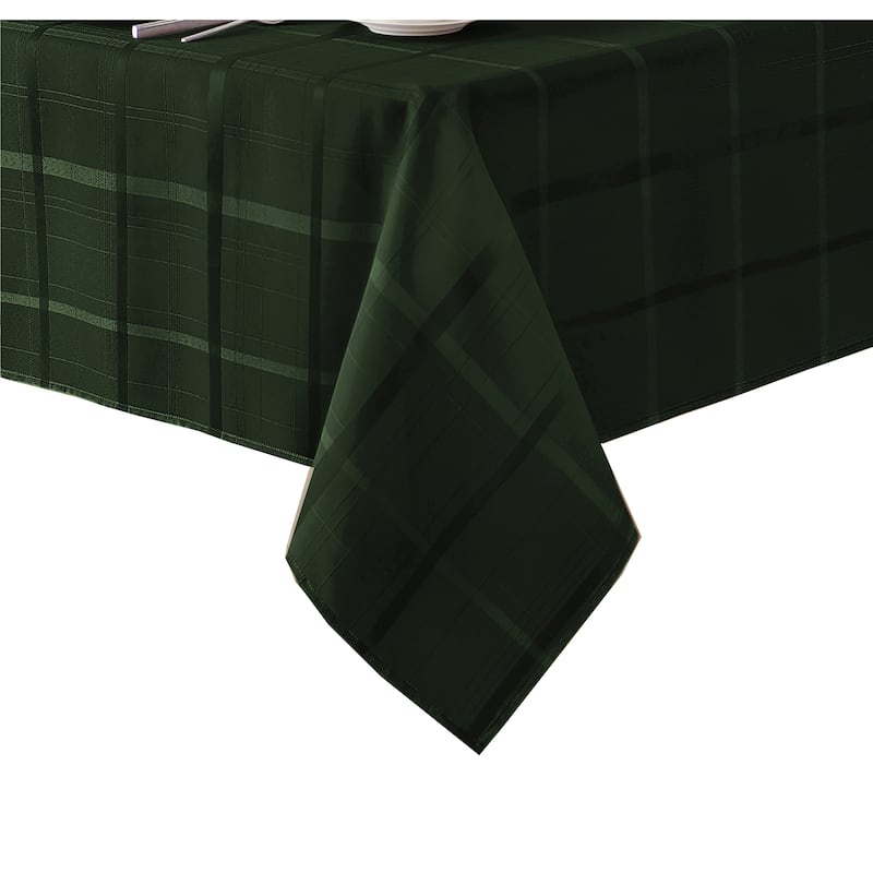 Elegance Plaid Jacquard Woven Tablecloth