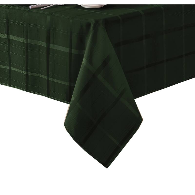 Elegance Plaid Jacquard Woven Tablecloth