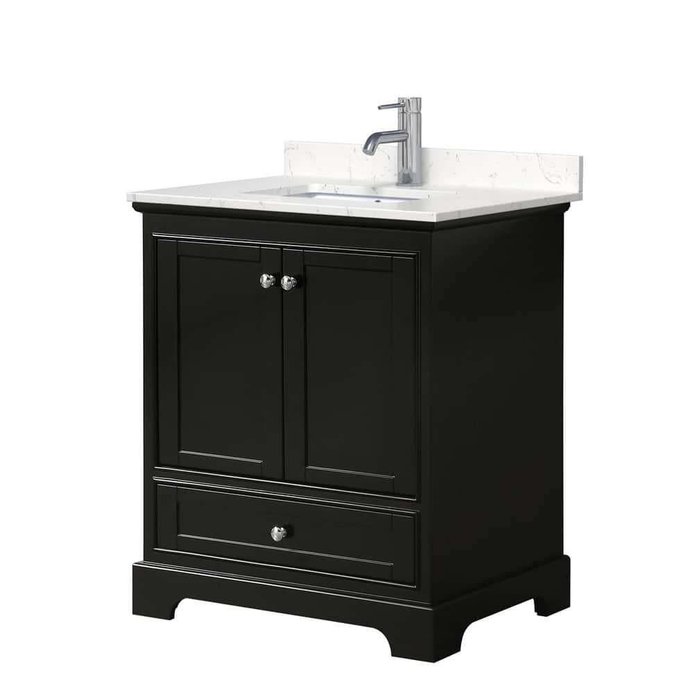 Wyndham Collection Deborah 30" Free Standing Single Basin Vanity Set