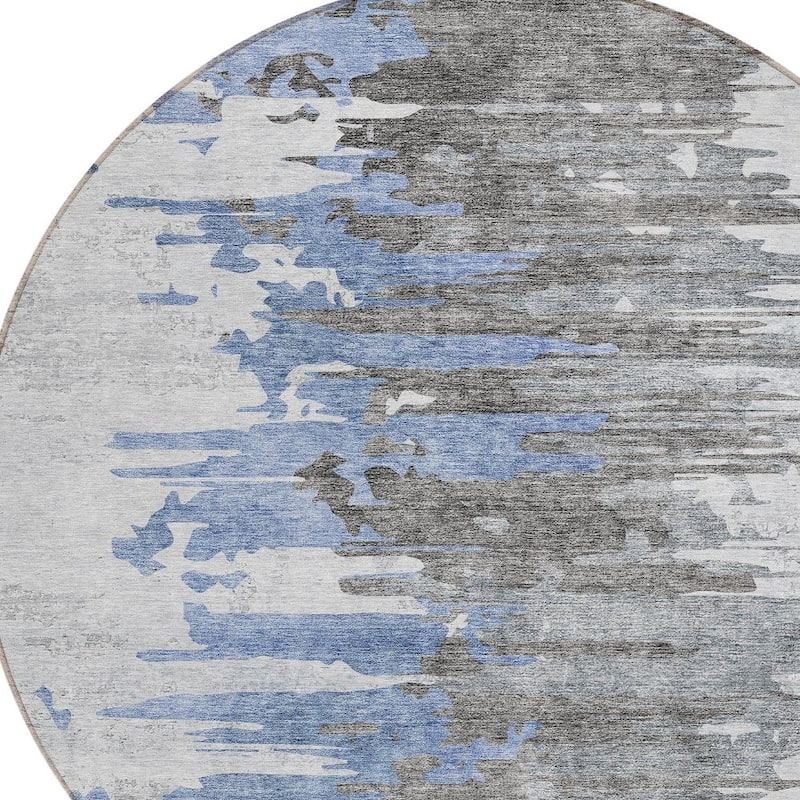 HomeRoots Abstract Transitional Rectangle Outdoor Rug