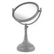 preview thumbnail 8 of 15, Allied Brass Height Adjustable 8 Inch Vanity Top Make-Up Mirror 3X Magnification Matte Gray