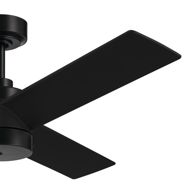 52 Inch Spyn Lite Fan in Black with Black Blades