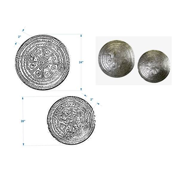 Pewter Wall Hangings Set Of 2 by East at Main Bed Bath & Beyond