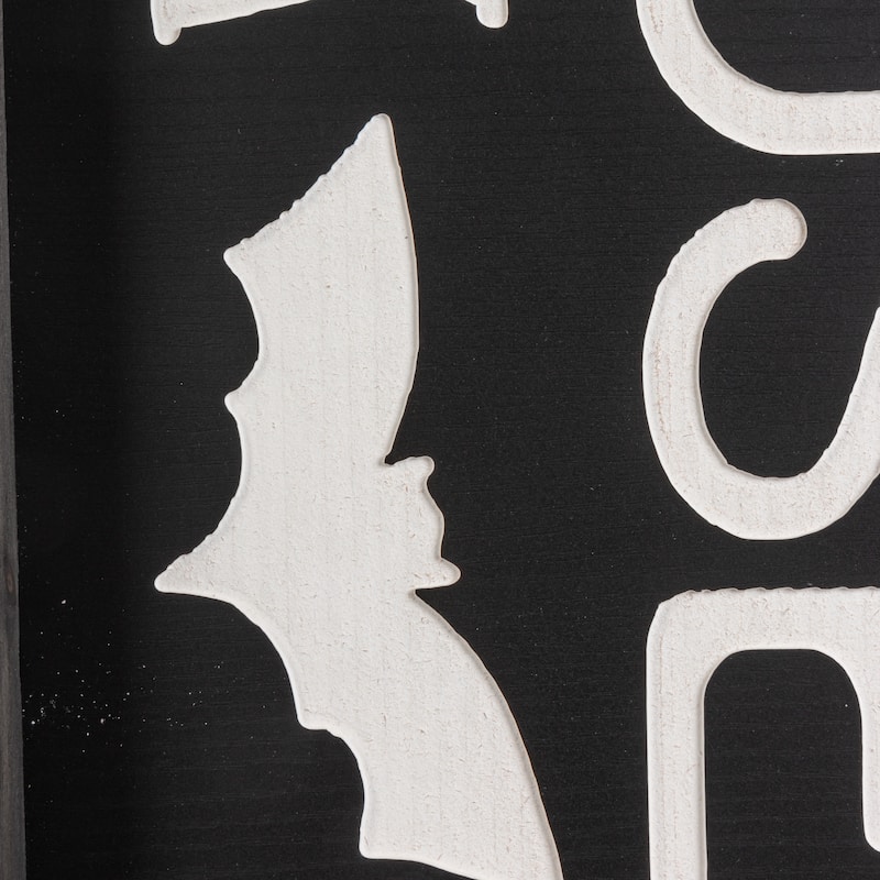 Haunted House Wooden Spooky Halloween Decor Wall Sign