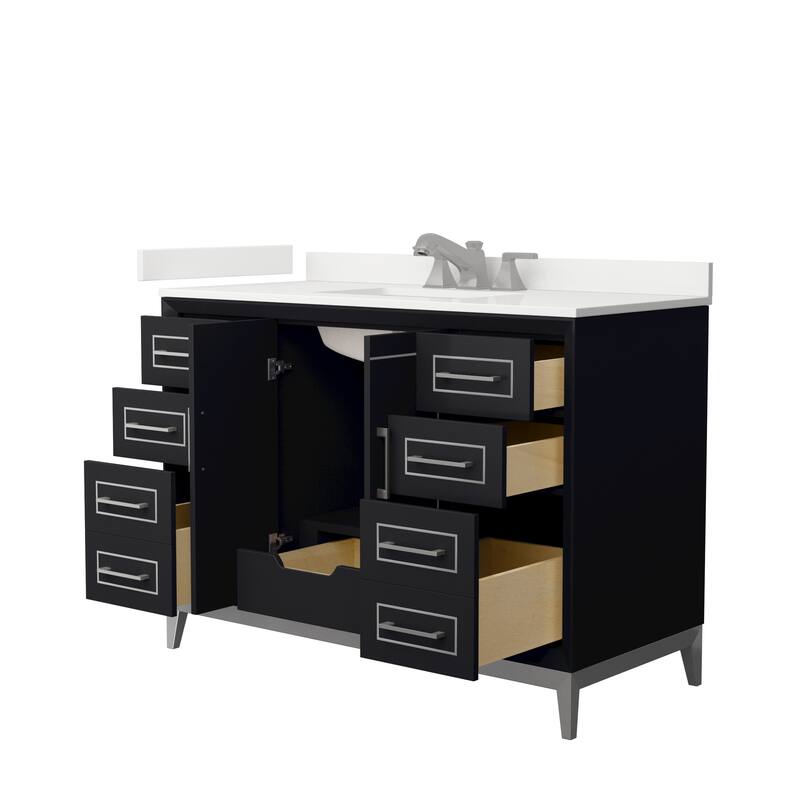 Marlena 48-inch Single Vanity, Quartz Top