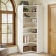 preview thumbnail 3 of 7, 9-Tier Corner Shelf, 65" Tall Modern Corner Bookshelf Bookcase