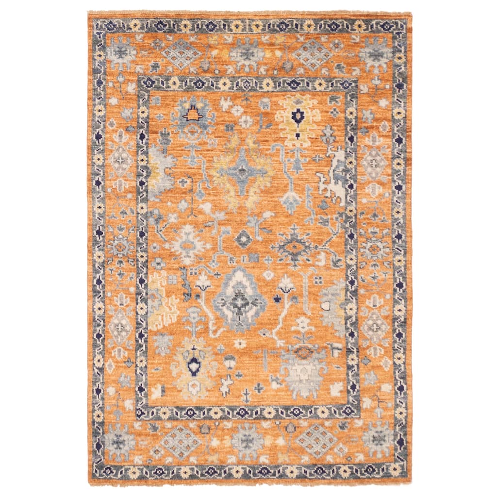 ECARPETGALLERY Hand-knotted Jules Serapi Burnt Orange Wool Rug - 5'11 x 8'10