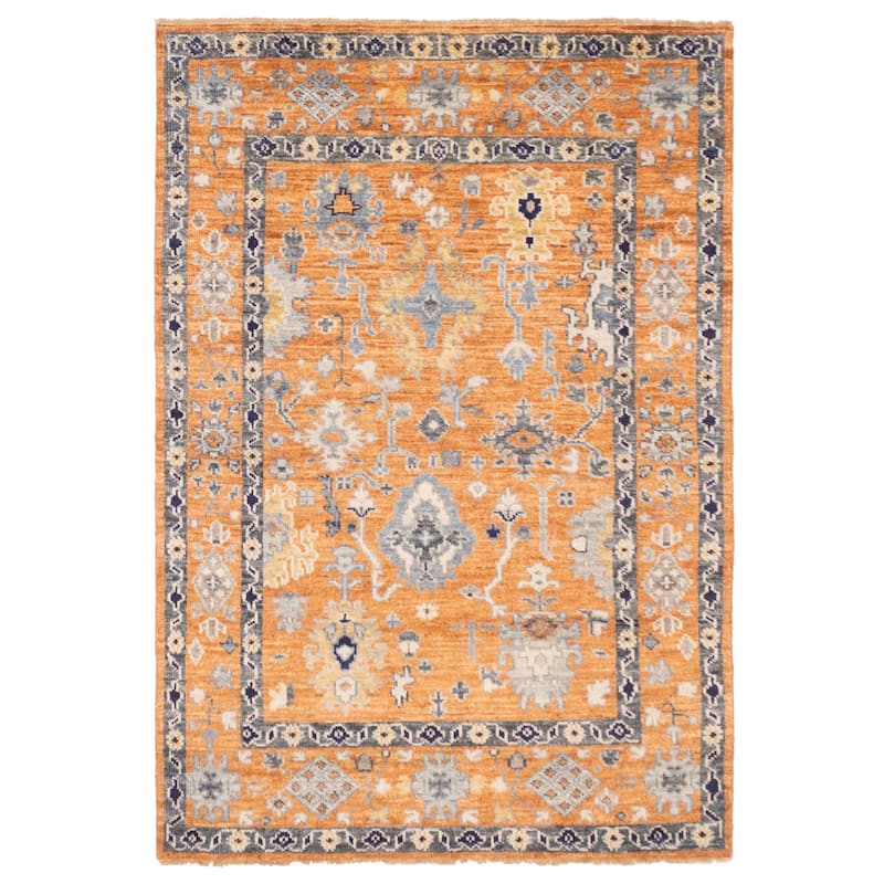 ECARPETGALLERY Hand-knotted Jules Serapi Burnt Orange Wool Rug - 5'11 x 8'10