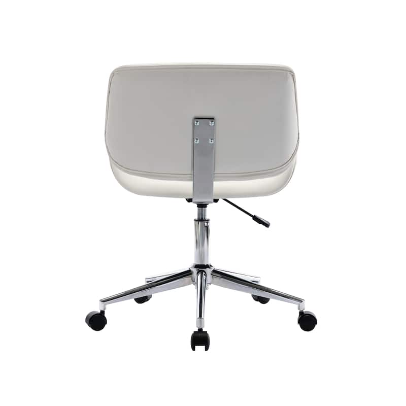 Porthos Home Orli Faux Leather or Fabric Mid-Century Office Chair
