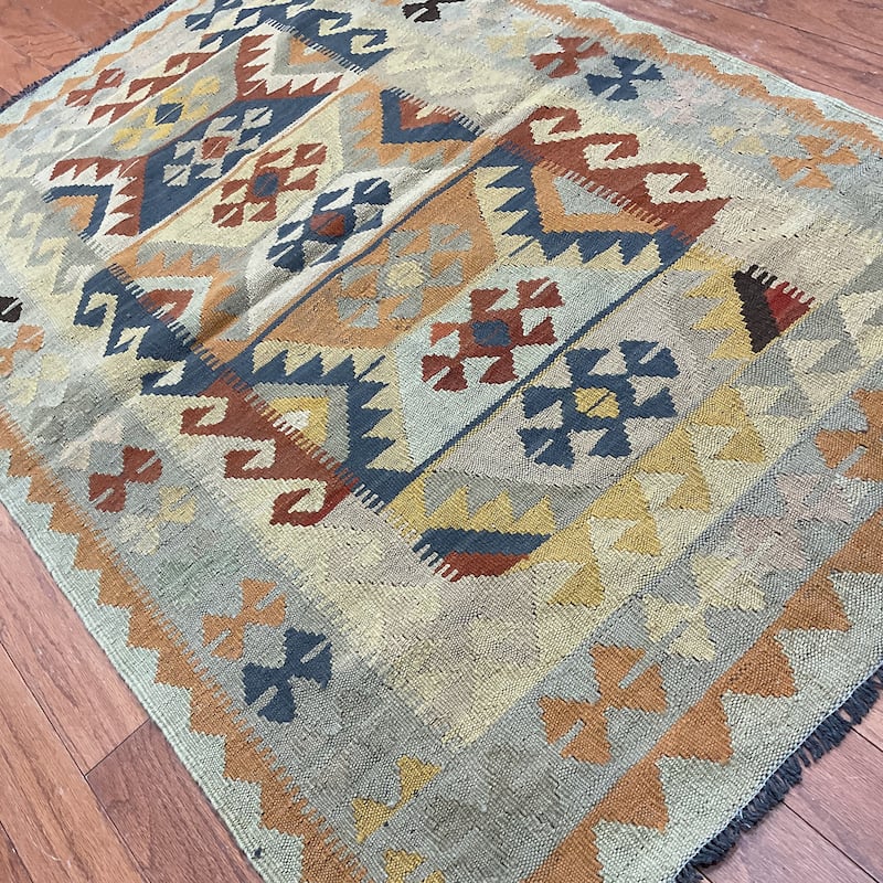 HERAT ORIENATL Hand-woven Mimana Kilim Wool Rug (3'3 x 4'11) - 3'3" x 4'11"