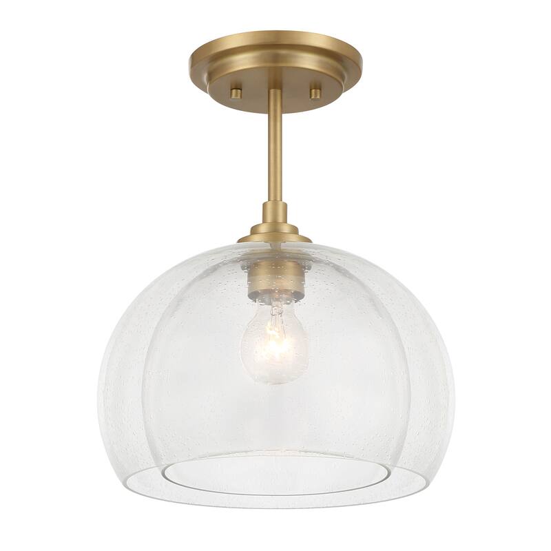 Minka Lavery 2725 Glint 12" Wide Pendant / Converts to Semi-Flush