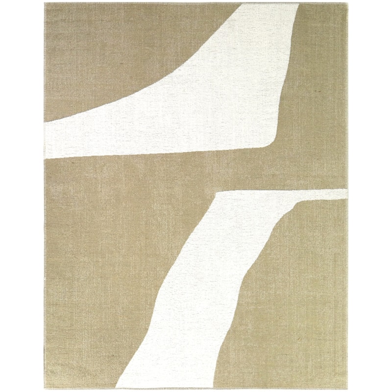 Lucretia Modern Abstract Jute Indoor/Outdoor Area Rug - 7'10" x 10' - Tan