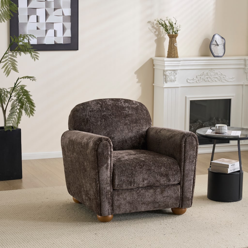 Christopher Knight Home - Rapallo Modern Upholstered Accent Chair with Plush Fabric Seat