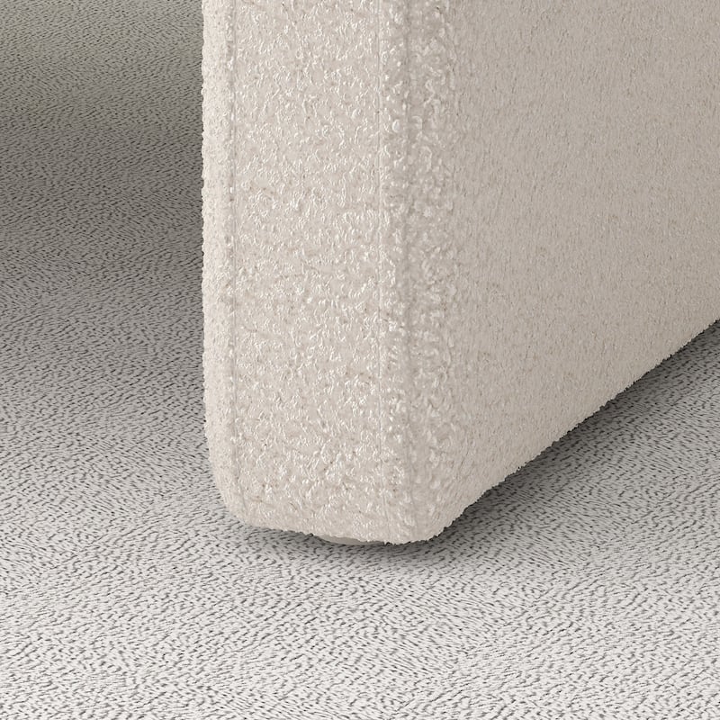 Upholstered comfortable chair with armrests
