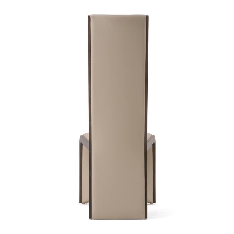 Modrest Pacer Modern Beige & Grey Ash Dining Chair (Set of 2)