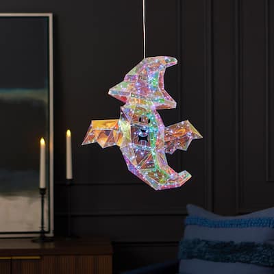 Prismatic Iridescent Wizard Ghost 16", LED lights - N/A