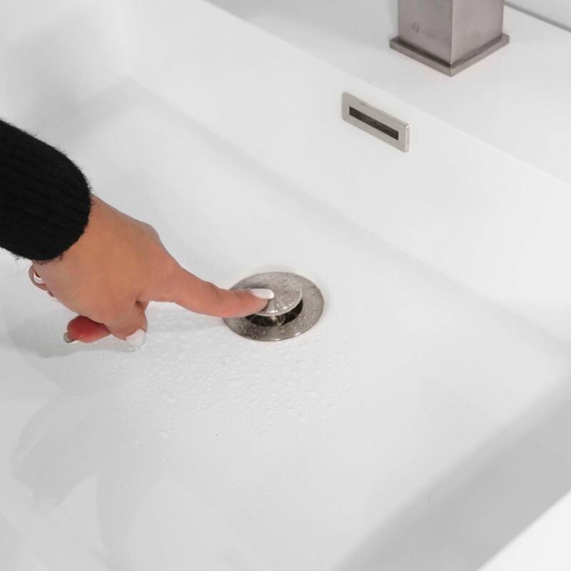 STYLISH Pop-Up Bathroom Sink Drain with Overflow D-700