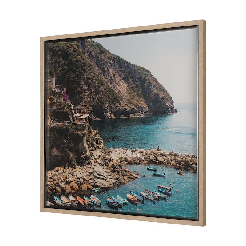 Cliffside View Framed Art Print