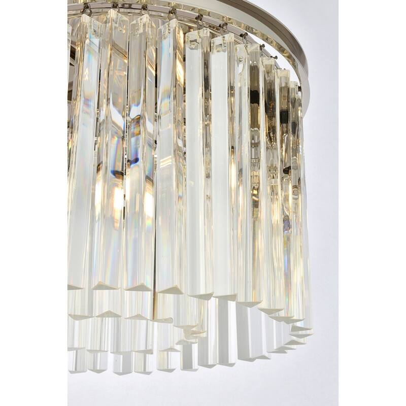 Royce Edge 6-Light Polished Nickel Pendant
