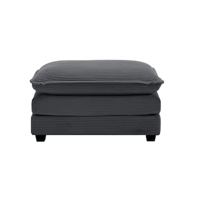Ottoman Footstool in Corduroy Fabric, Can be Used with 2 Seater Sofas, 3 Seater Sofas and 4 Seater Sofas