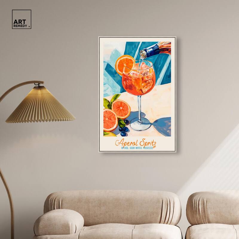 Aperol Spritz Recipe Poster Canvas by Art Remedy