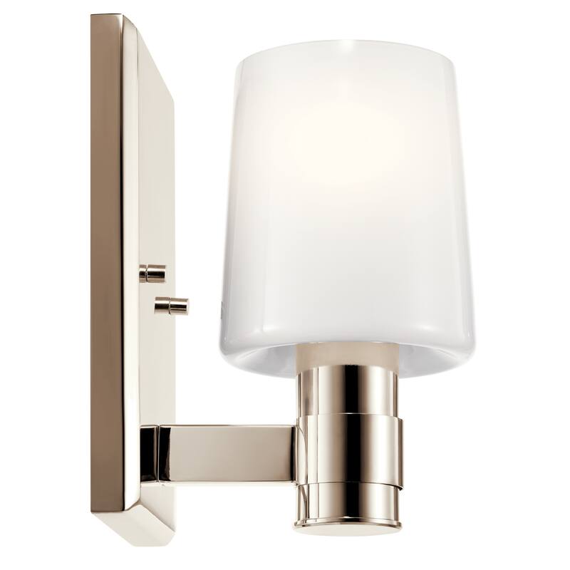 Adani 1-Light Wall Sconce with Opal Glass Shade