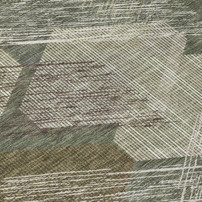 Machine Washable Indoor/ Outdoor Modern Hotchkiss Chantille Rug